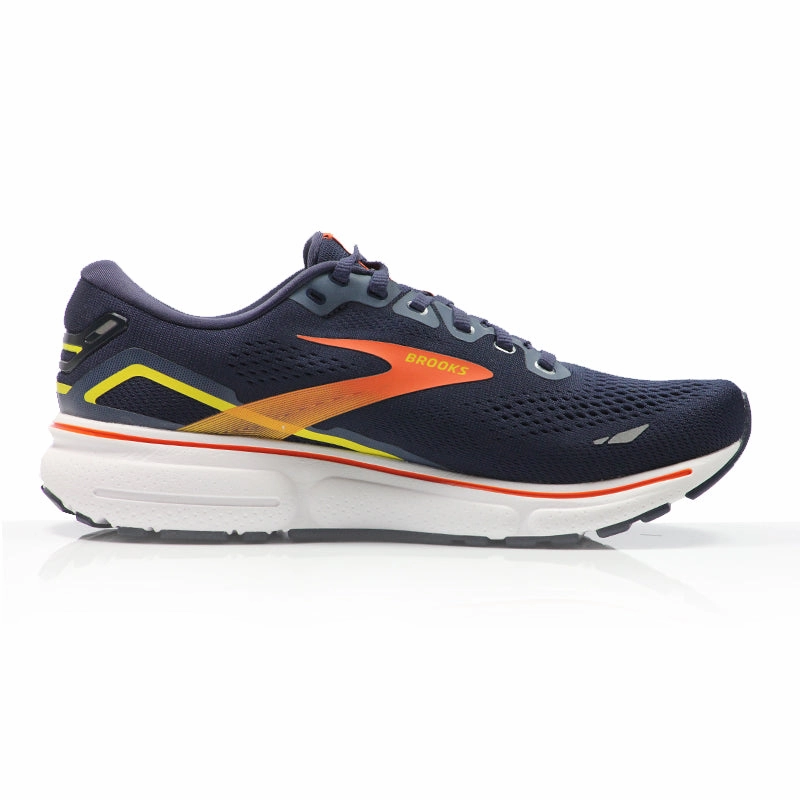 Running Shoes Sale Clearance Uk Brooks Ghost 15 Men's Running Shoe - Peacoat/Red/Yellow