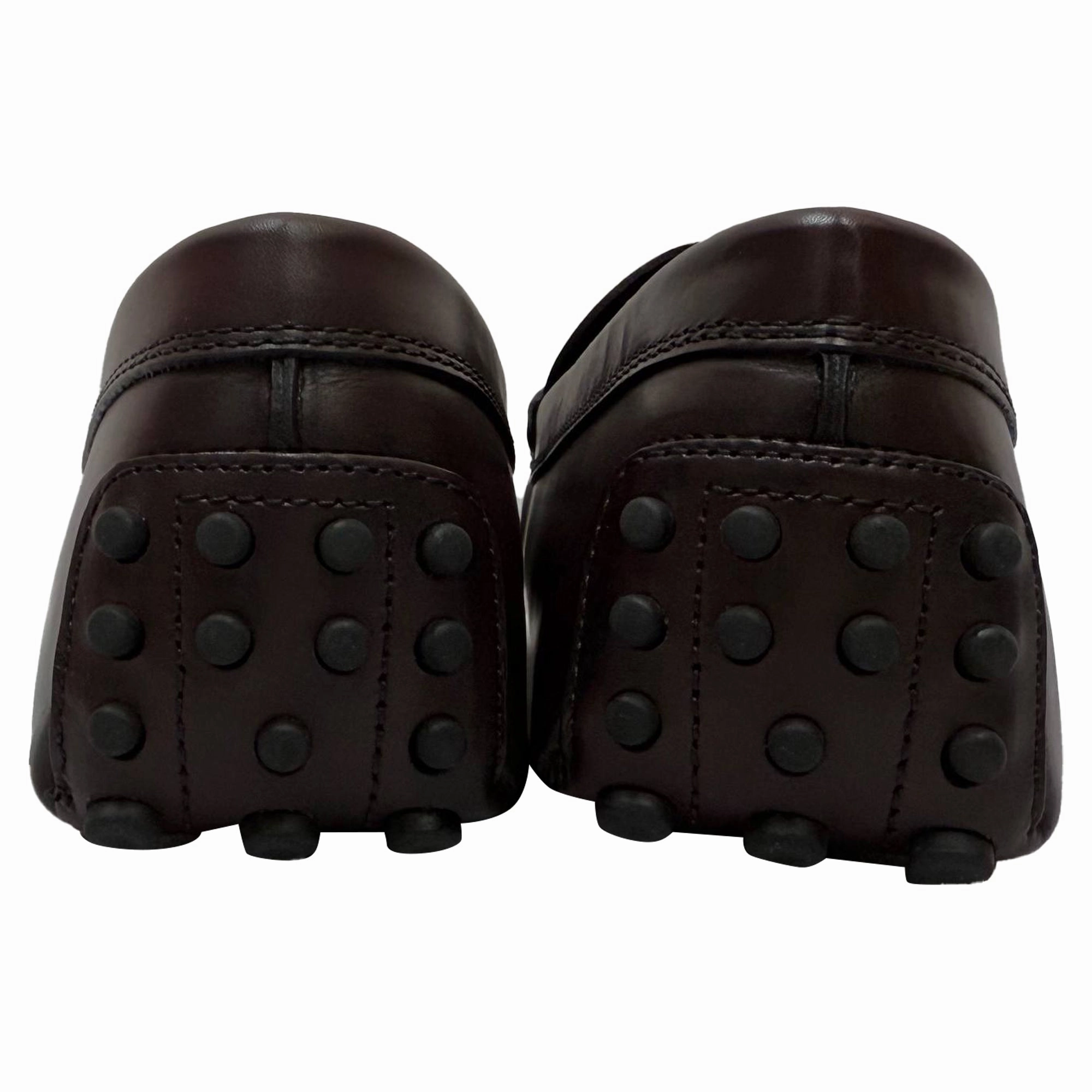 Tod's T Timeless Gommino Loafers in Burgundy Calf Leather Zerøgrand Remastered Penny Loafers