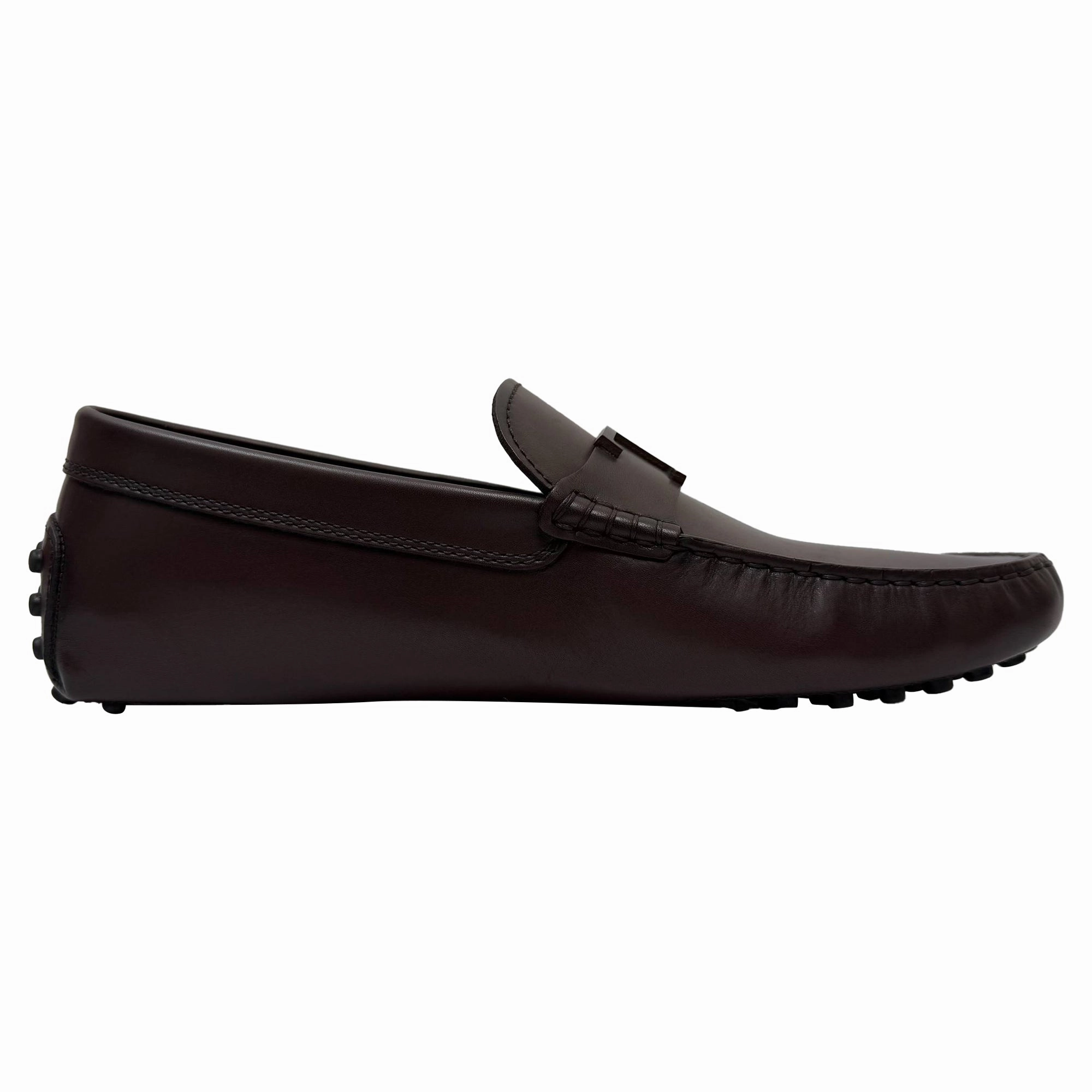 Tod's T Timeless Gommino Loafers in Burgundy Calf Leather Pedro Loafers