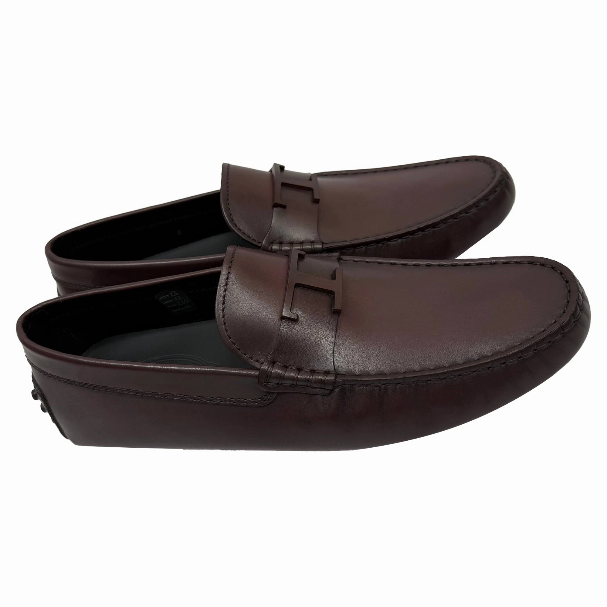 Loafers 70s Tod's T Timeless Gommino Loafers in Burgundy Calf Leather