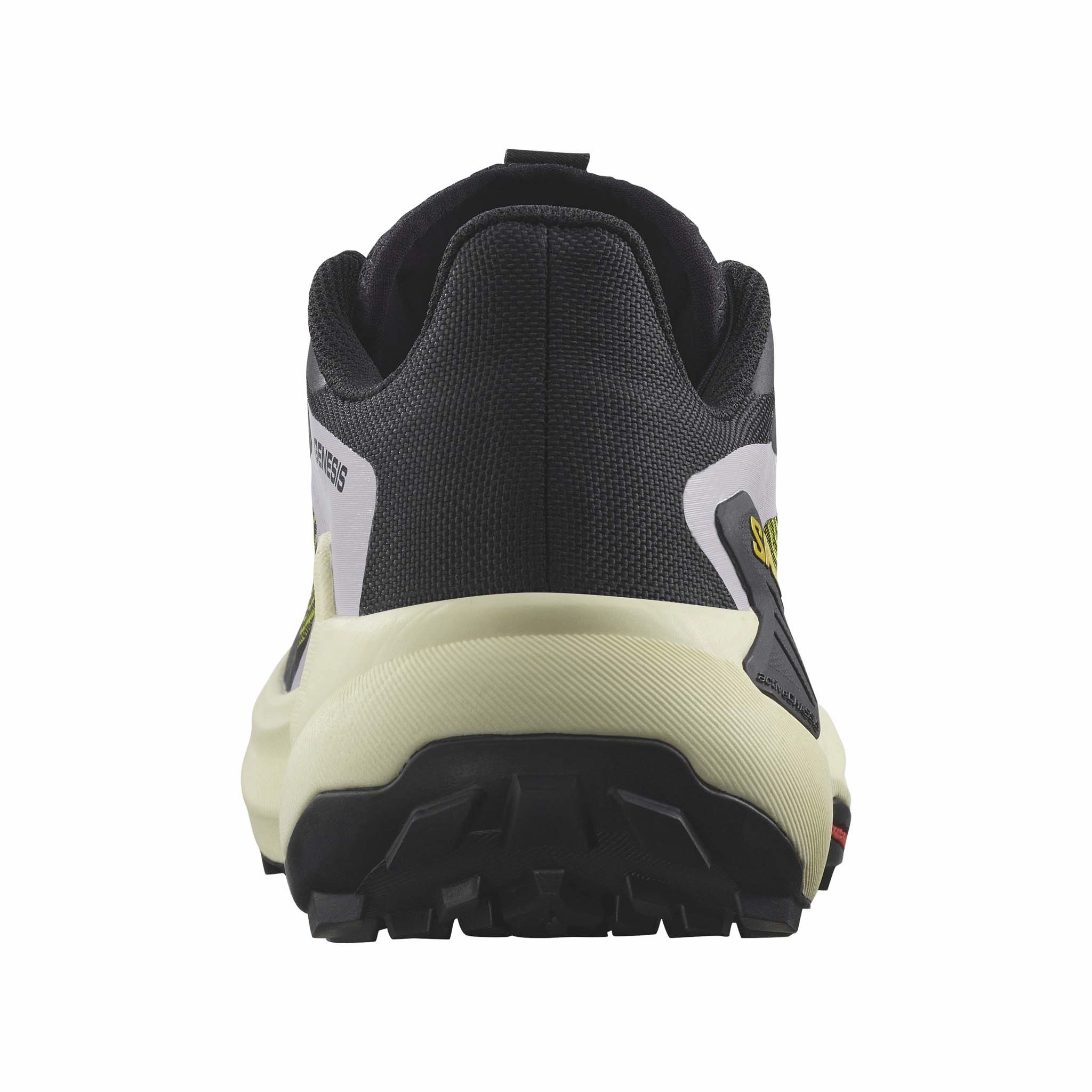 Salomon | Women's Genesis Running Shoes - Black/Sulphur Spring/Orchid Petal Timp 2 Trail-running Shoes