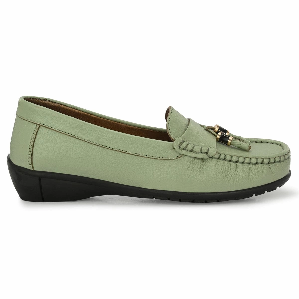 Sydney Tassel Leather Loafers Loafers Cloth