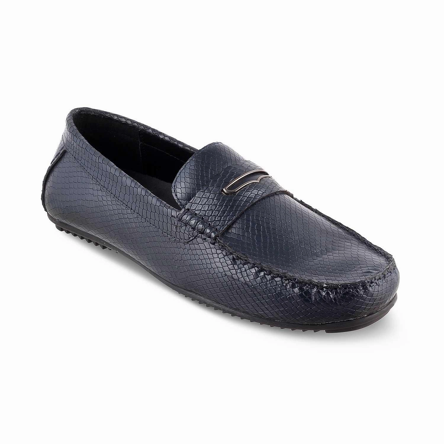 Wedge Loafers The Astro Blue Men's Leather Loafers Tresmode