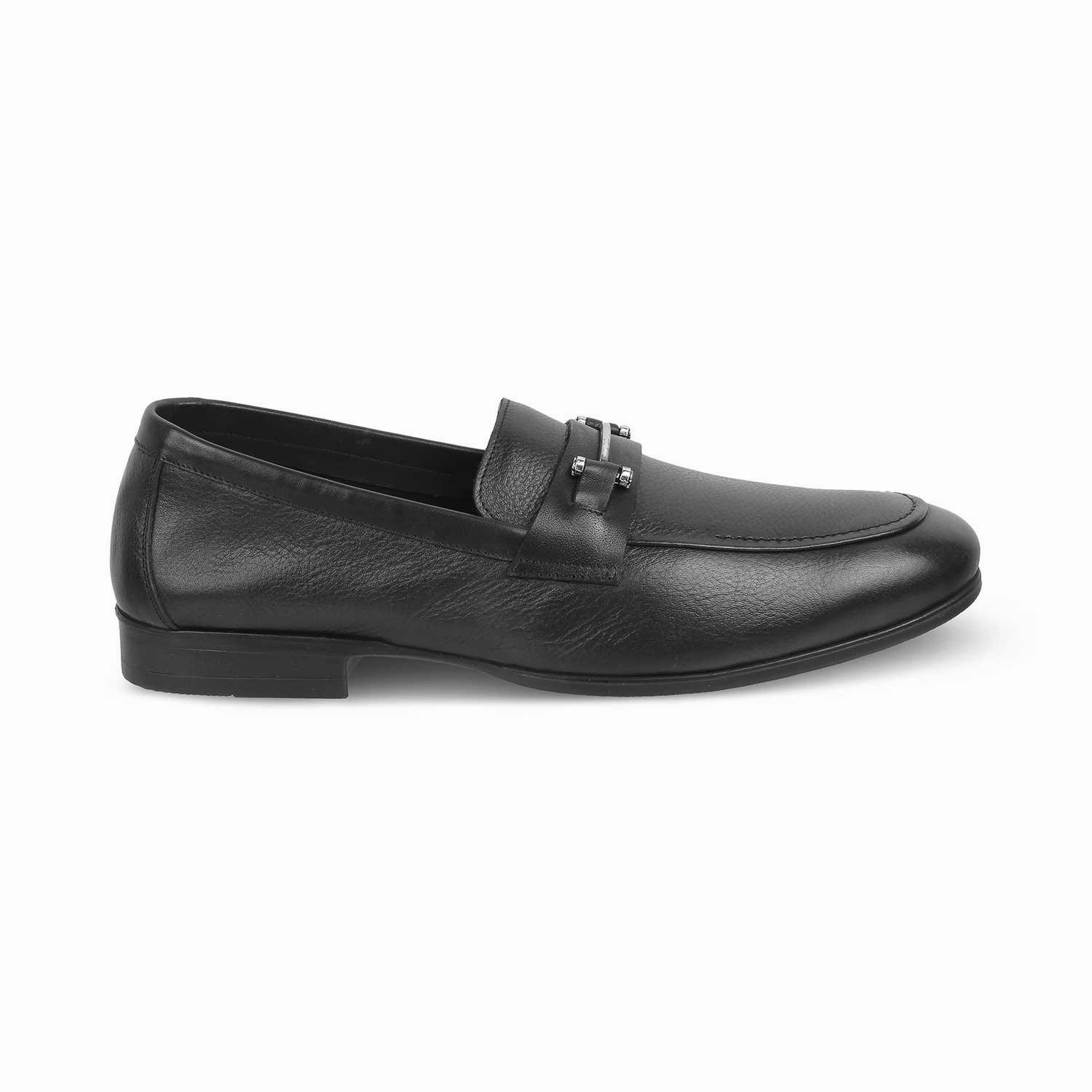 Stacy Loafers The Bone Black Men's Leather Loafers Tresmode