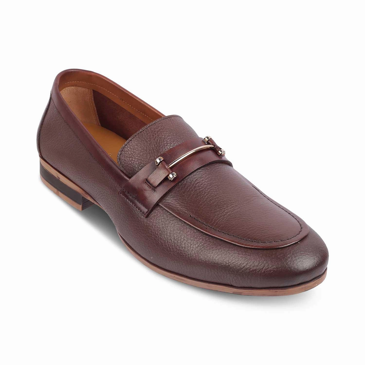 Loafers Walmart The Bone Brown Men's Leather Loafers Tresmode