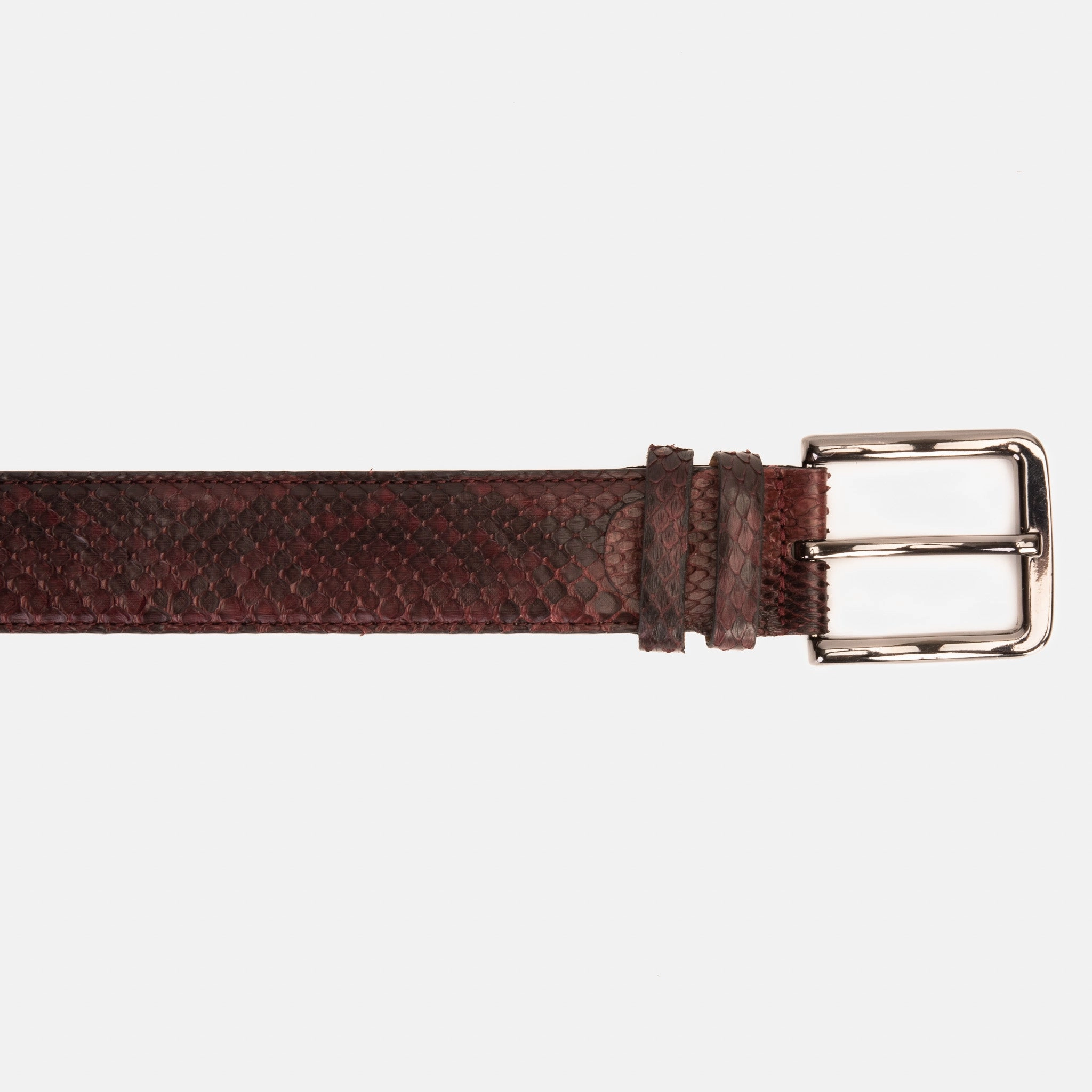 The Boss Burgundy python Sneak  Leather Leather Belt Sequin Boots