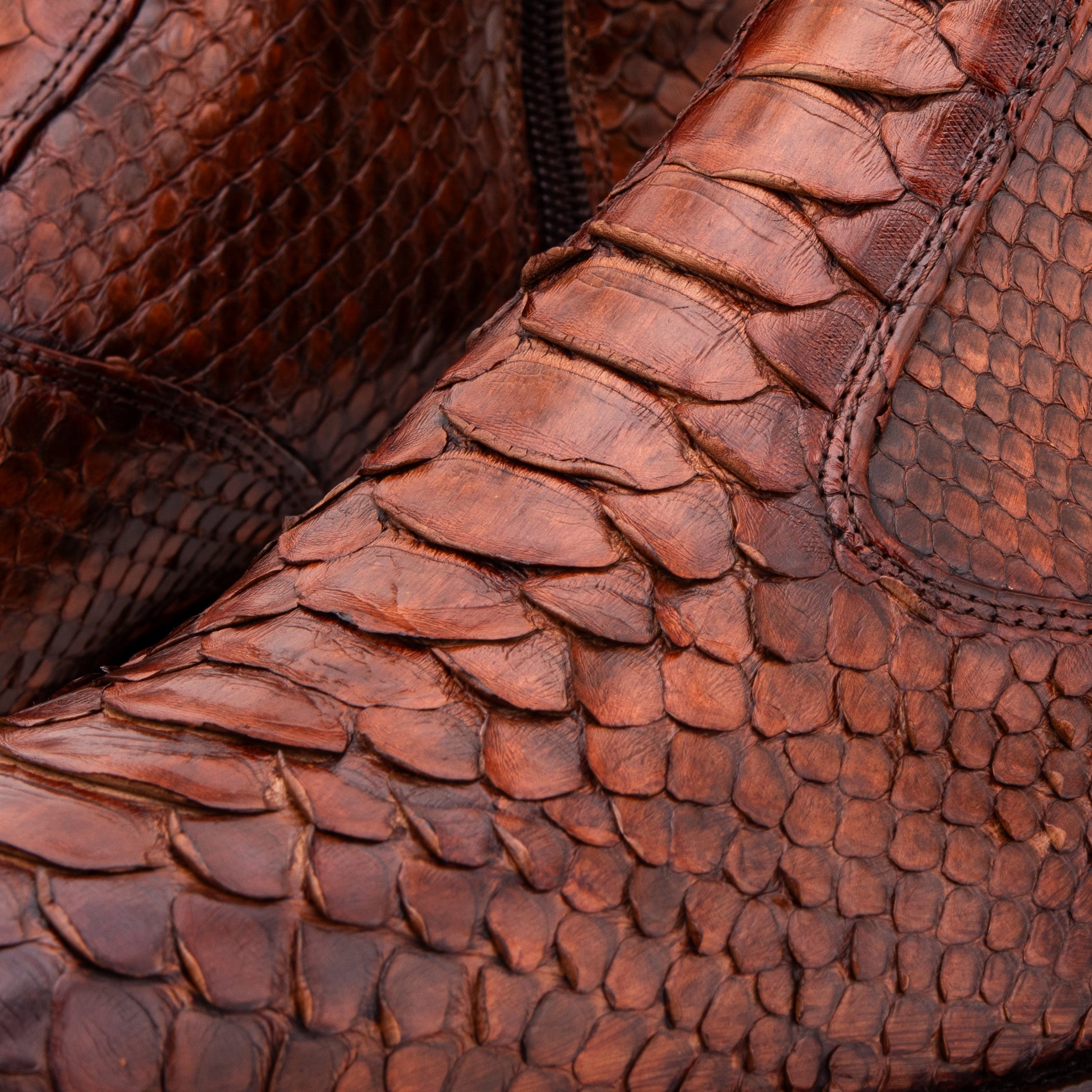 Boots With Roomy Toe Box The Boss Tan Pythn Snk Zip-Up Leather Men Boot Limited Edition