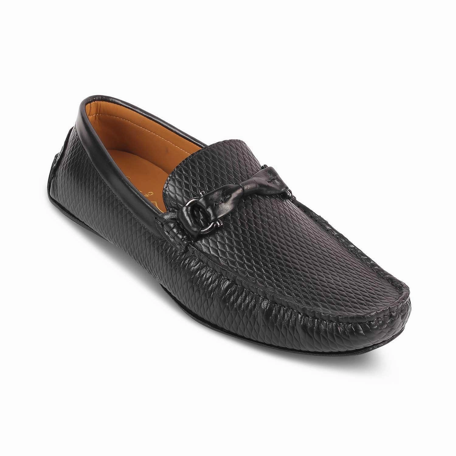 Light Loafers The Cover Black Men's Leather Driving Loafers Tresmode