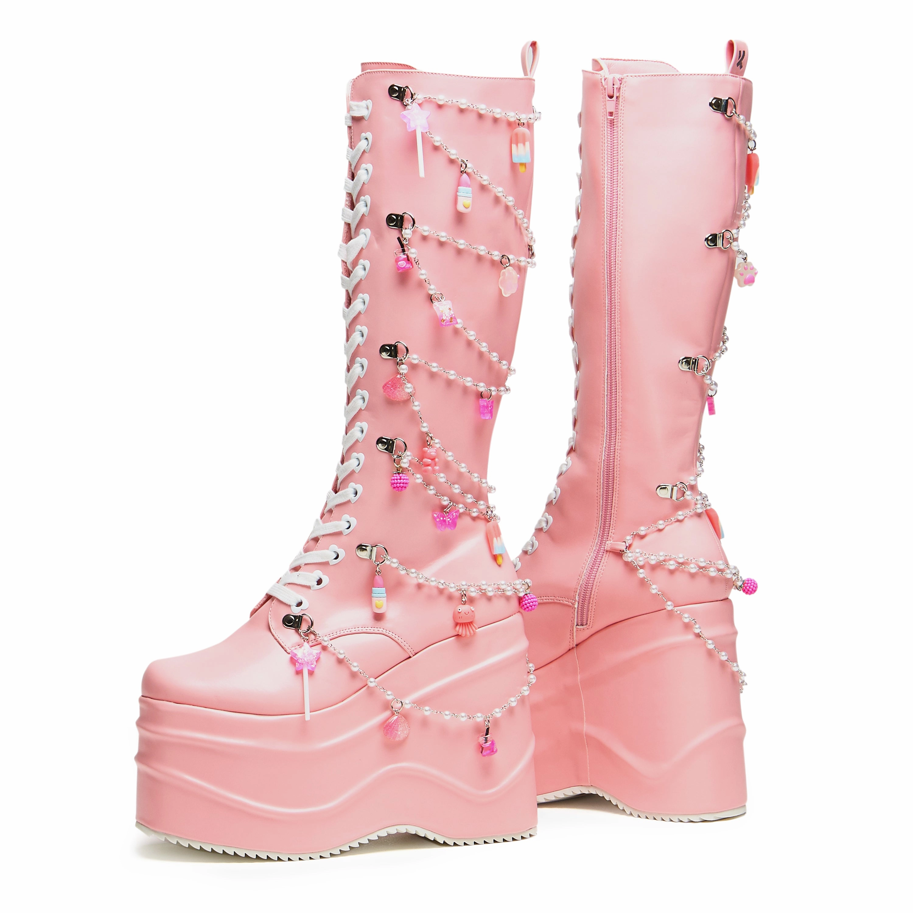 Weather Boots The Dreamscape Charms Long Platform Boots