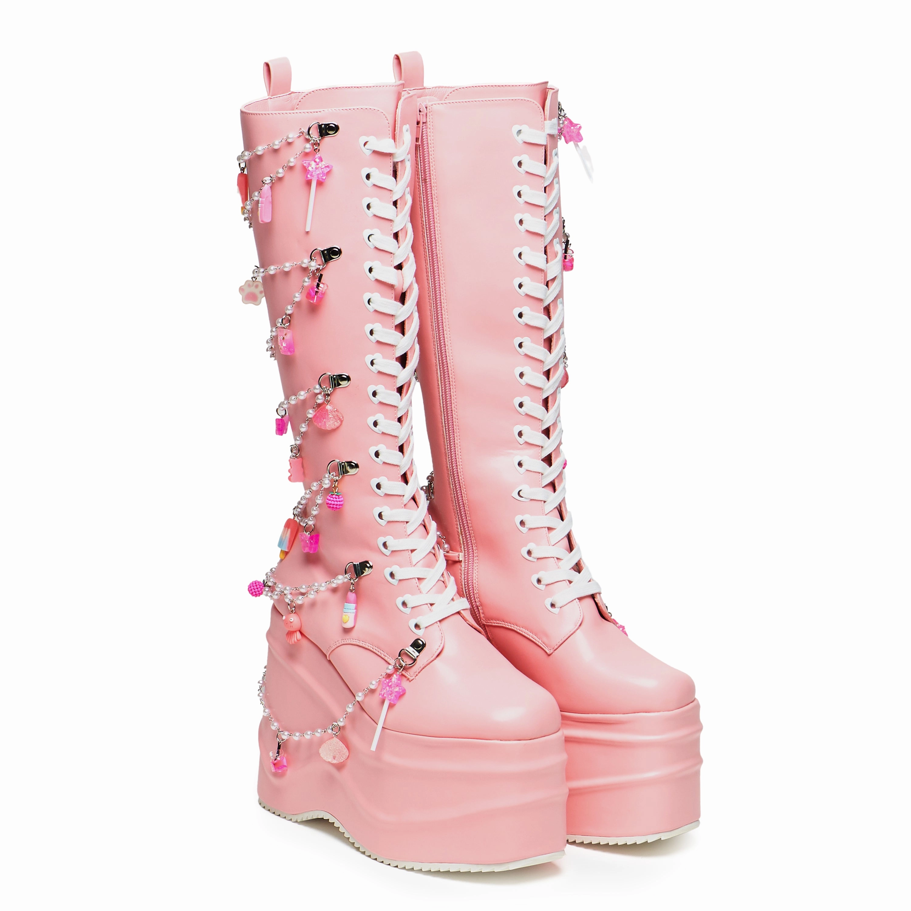 Alaskan Boots The Dreamscape Charms Long Platform Boots