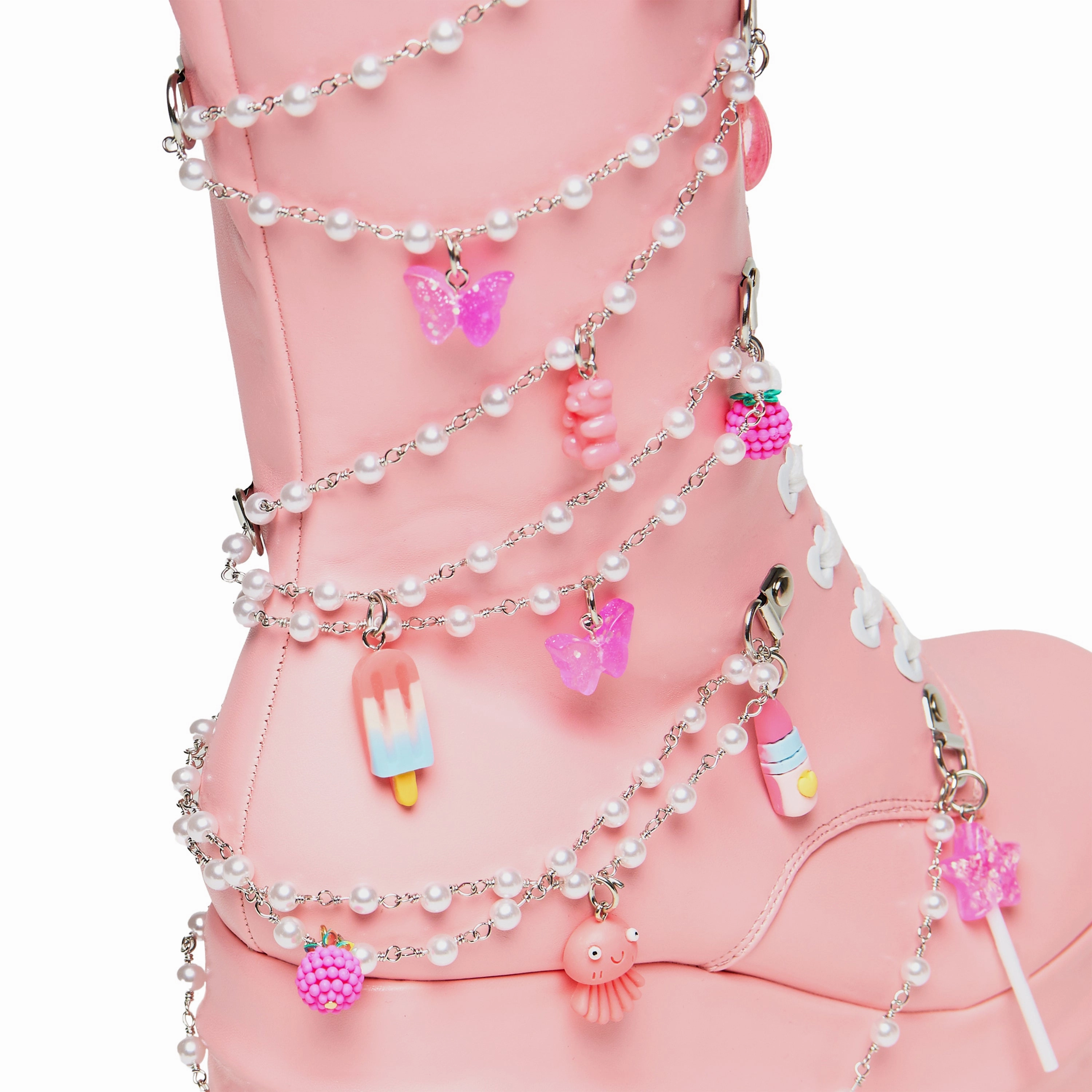 The Dreamscape Charms Long Platform Boots Puncture Resistant Work Boots