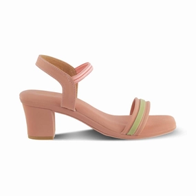 Sandals Made In Italy The Fun Pink Women's Casual Block Heel Sandals Tresmode