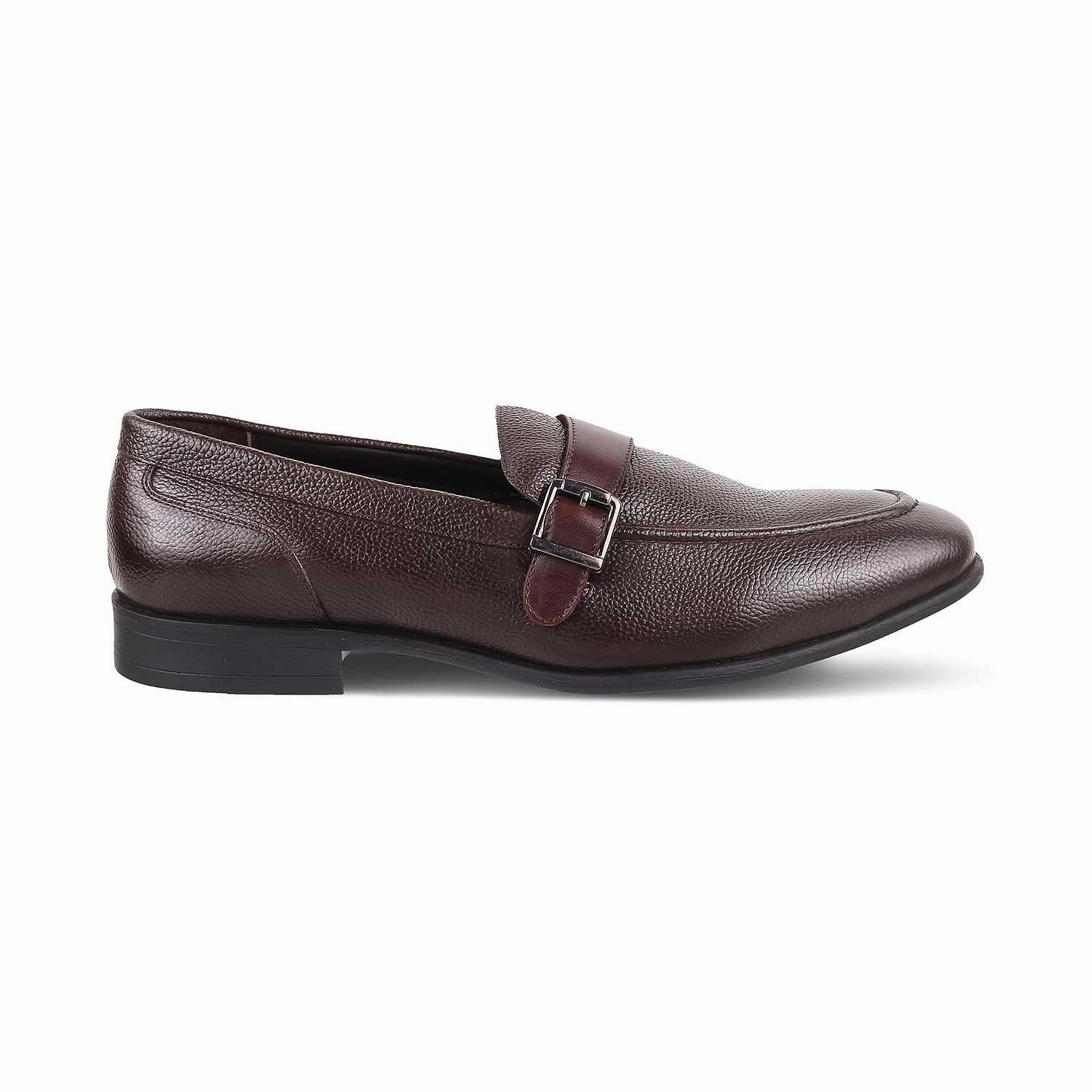 The Heiden Brown Men's Leather Loafers Tresmode Socks With Loafers Or Not
