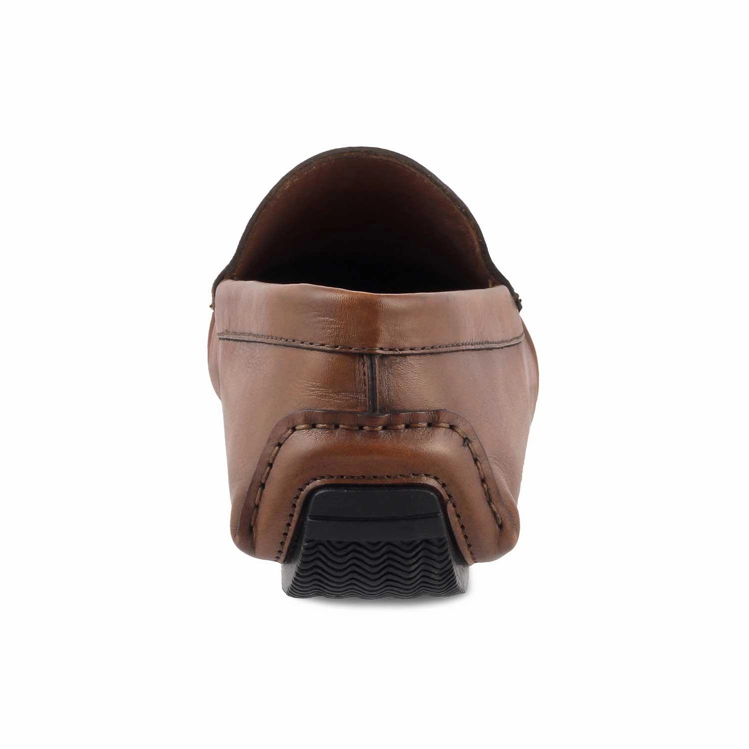 The Kloaf Brown Men's Leather Driving Loafers Tresmode H&m Loafers