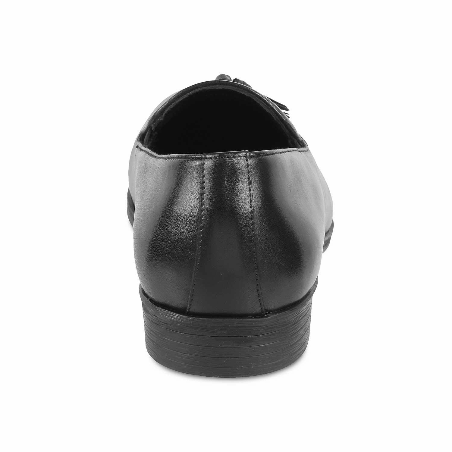 Flattered Loafers The Michan Black Men's Leather Tassel Loafers Tresmode