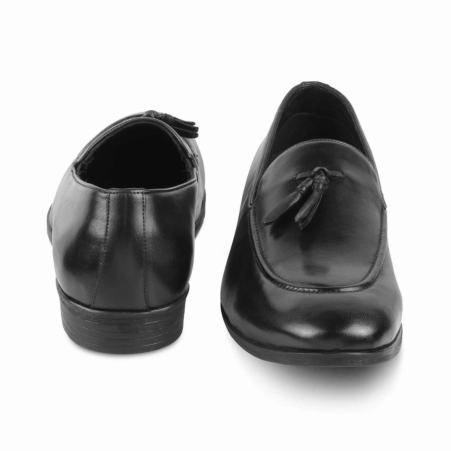 Loafers With Wide Leg Pants The Michan Black Men's Leather Tassel Loafers Tresmode