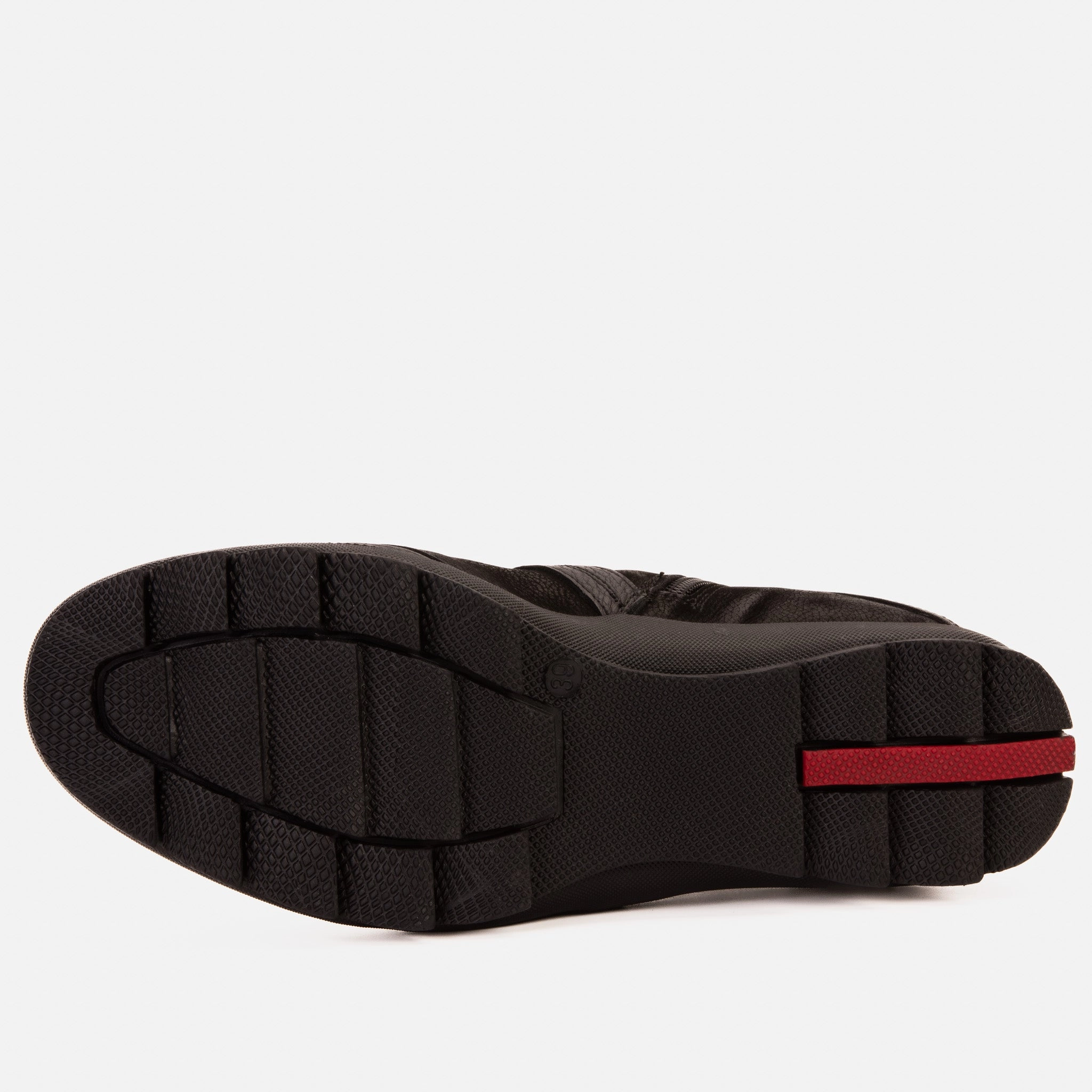 Knee High Boots No Heel The Montreal Suede Black Leather Casual Zip-Up Ankle Men Boot