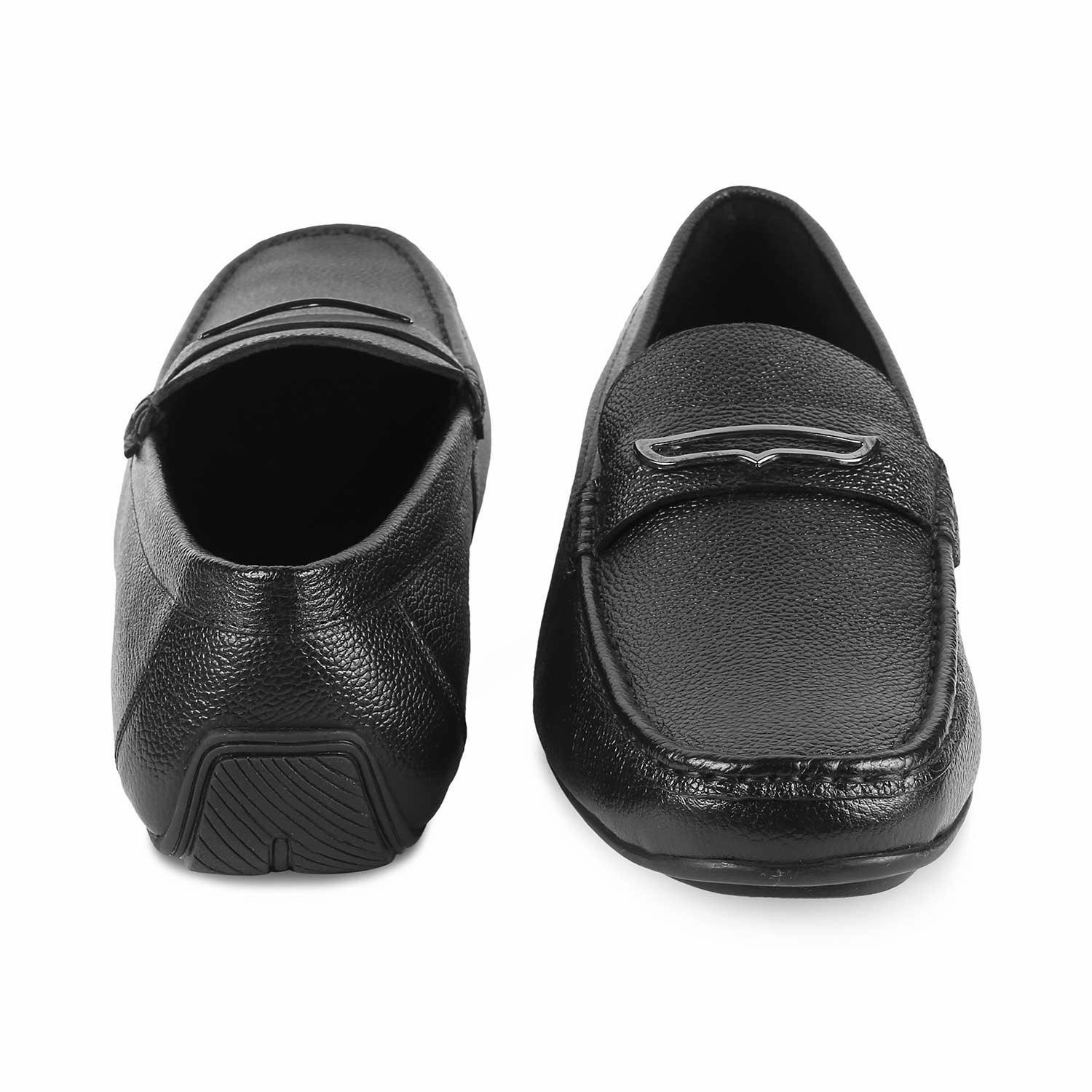 Adrian Loafers The Odry Black Men's Leather Driving Loafers Tresmode