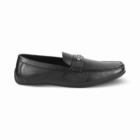Business Casual Penny Loafers The Odry Black Men's Leather Driving Loafers Tresmode