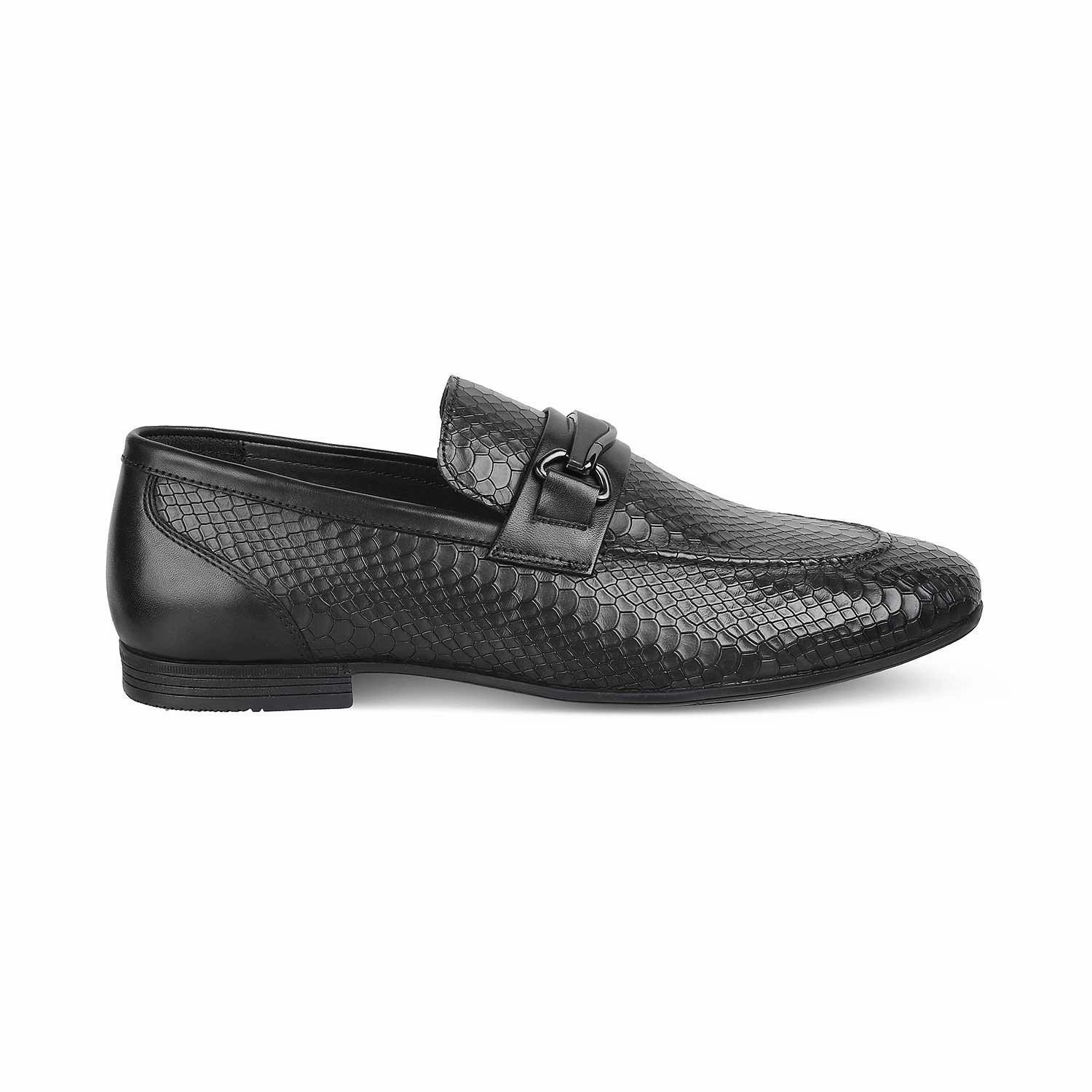 The Rytom Black Men's Leather Loafers Tresmode Best Loafers Comfort