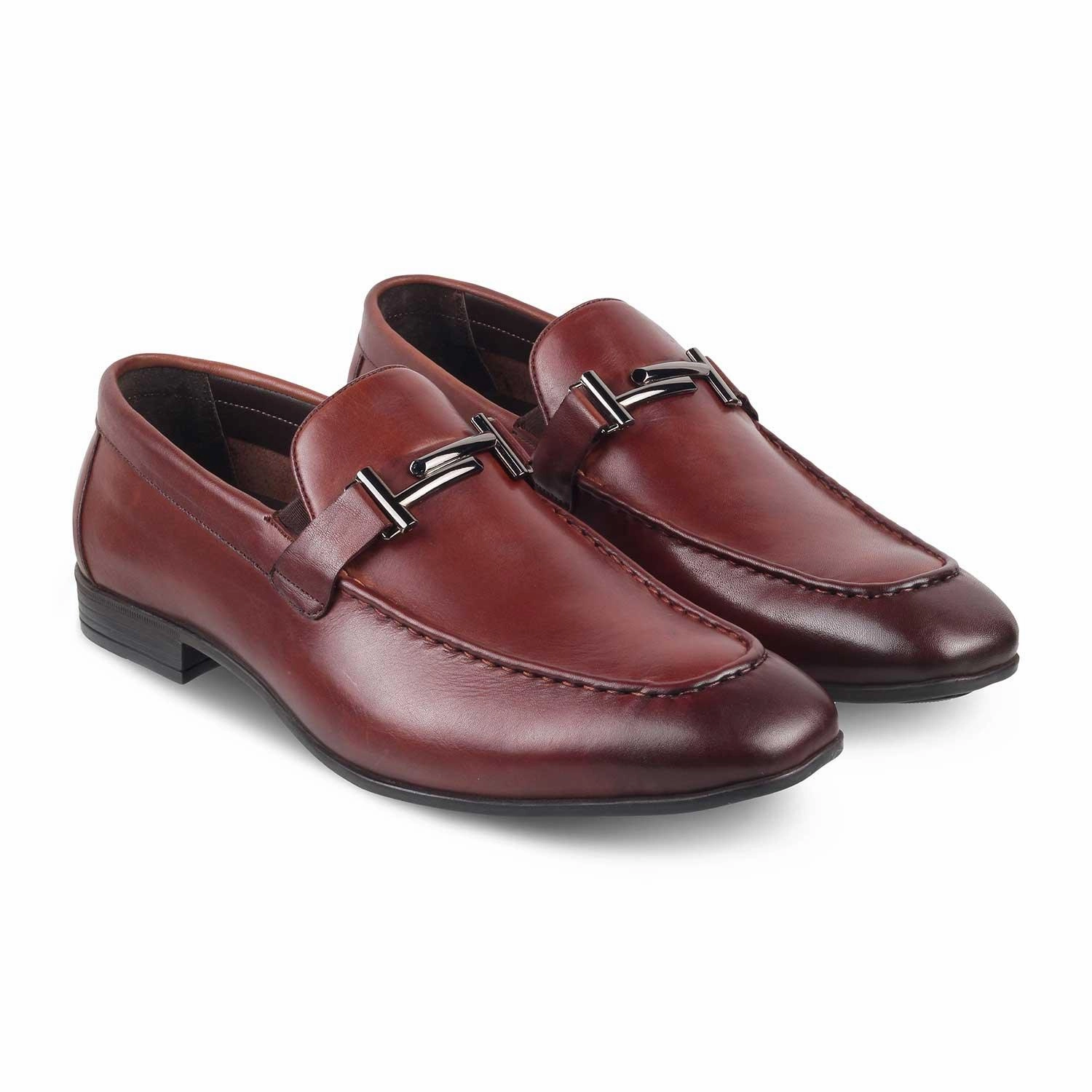 Jack Erwin Loafers The Salperton Brown Men's Leather Loafers Tresmode