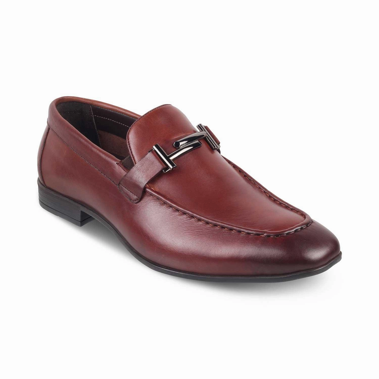 Jewelled Loafers The Salperton Brown Men's Leather Loafers Tresmode