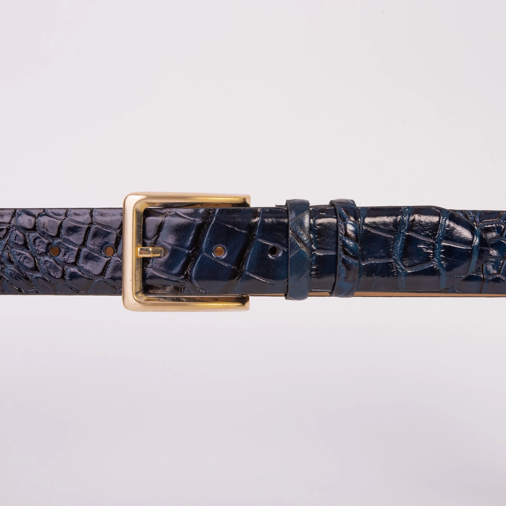 Hi Tec Boots The Strat Navy Blue Leather Belt