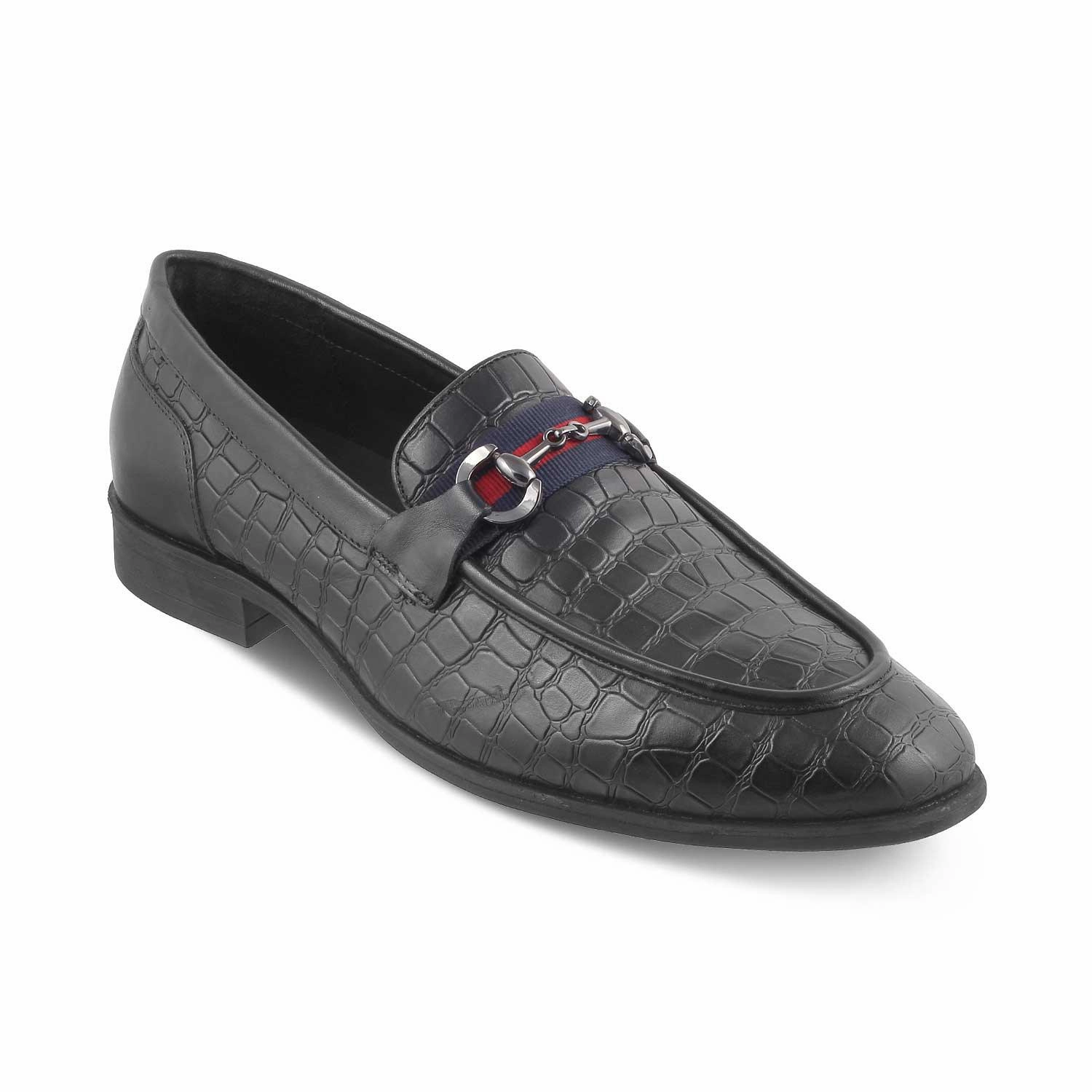 The Sweden Black Men's Leather Loafers Tresmode Loafers Mens Leather