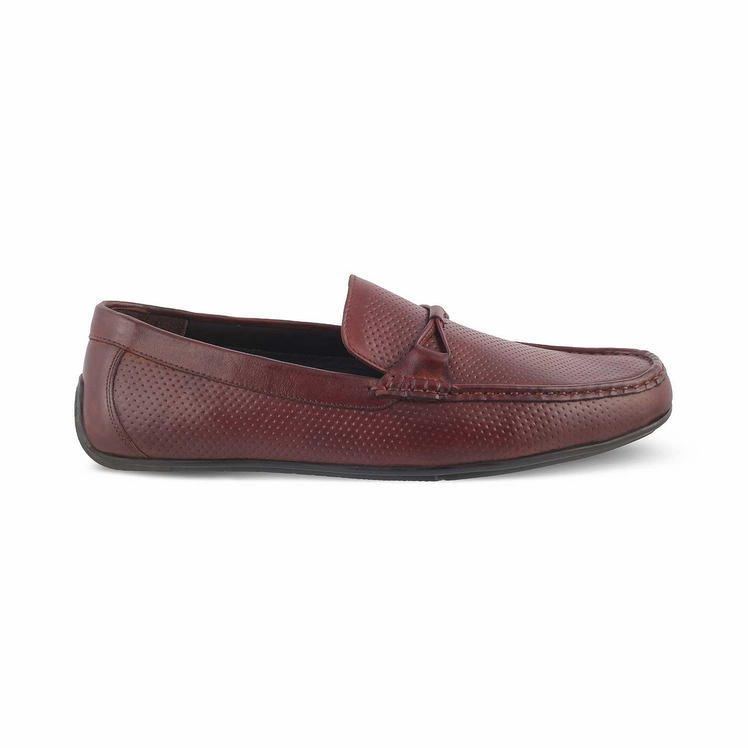 The Yoti Brown Men's Leather Driving Loafers Tresmode Loafers Vince Camuto