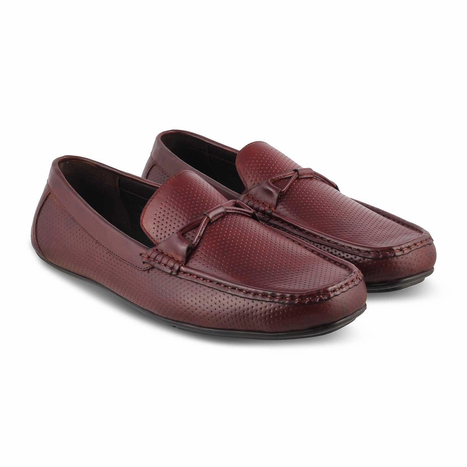 Neiman Marcus Loafers The Yoti Brown Men's Leather Driving Loafers Tresmode