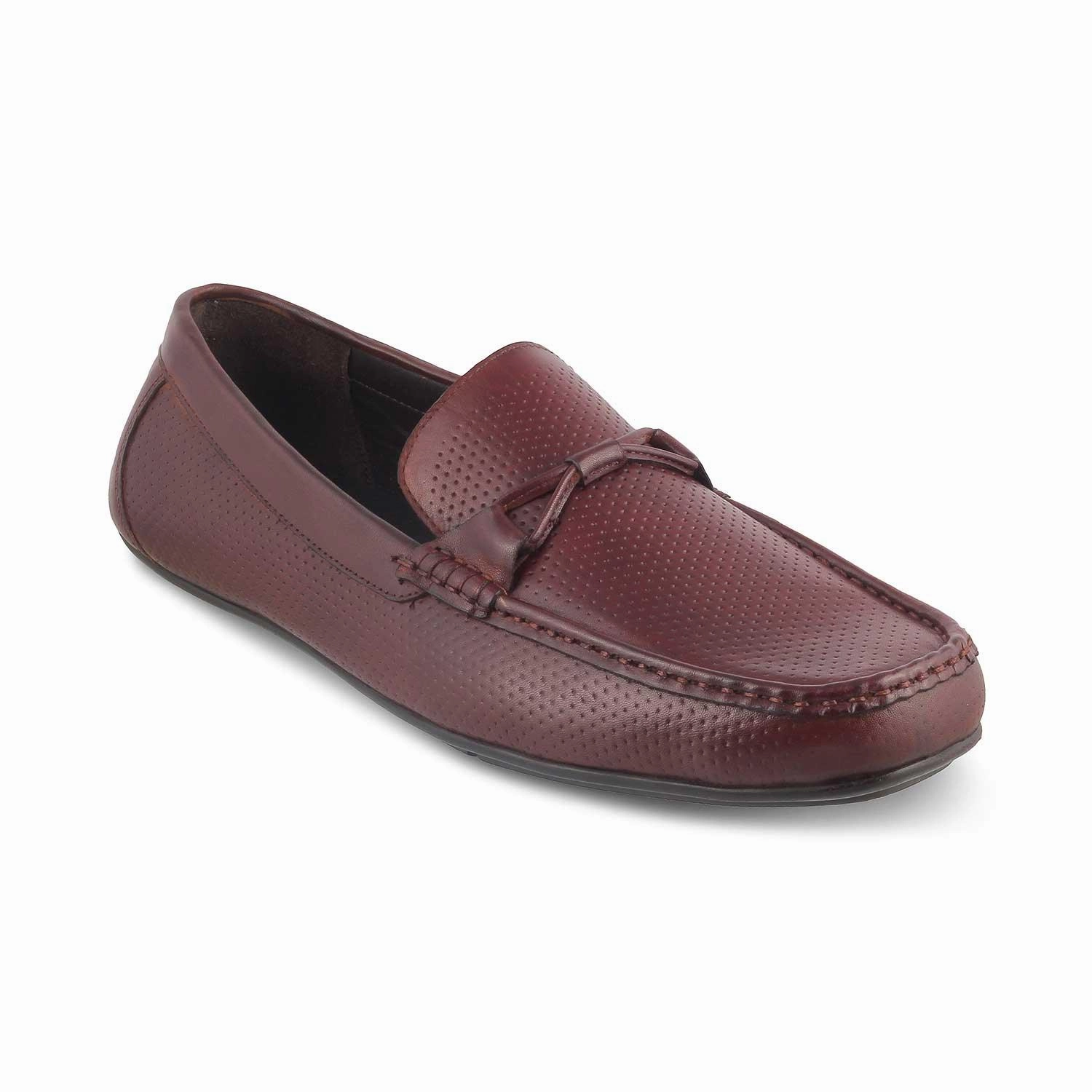 Buy Loafers Online The Yoti Brown Men's Leather Driving Loafers Tresmode