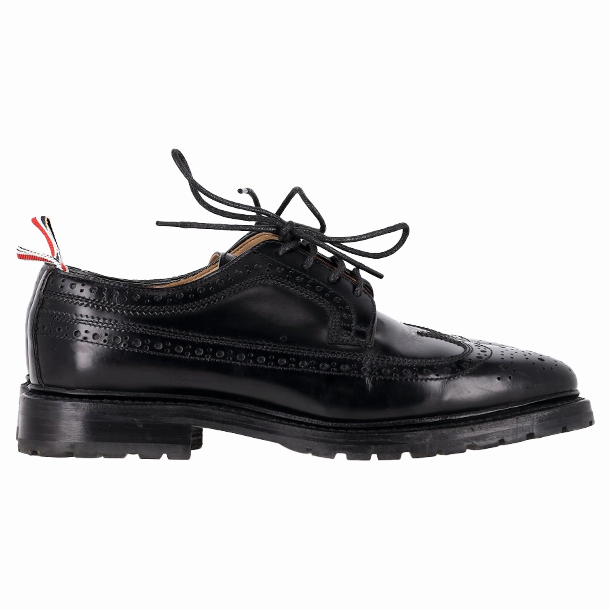 Adelaide Brogue Thom Browne Classic Longwing Brogues in Black Leather