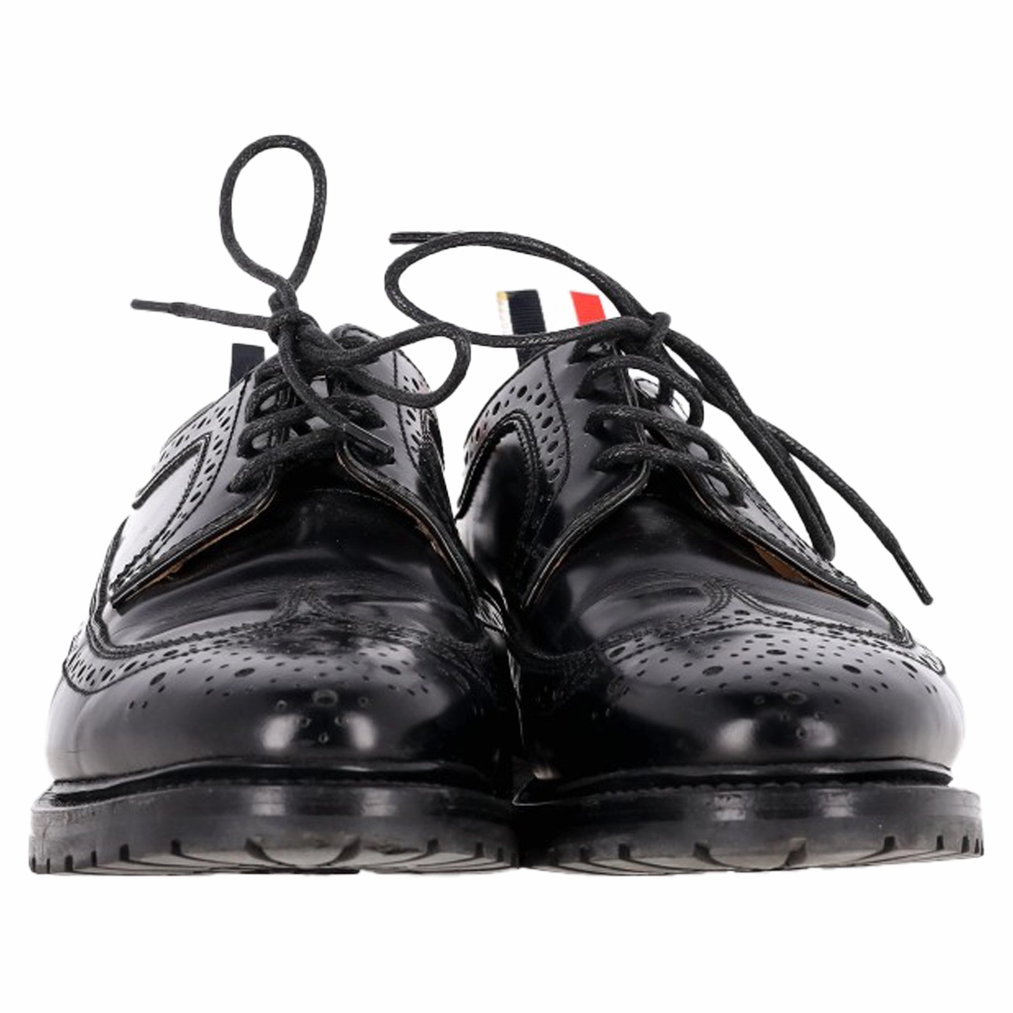 Oxford Brogue Boots Thom Browne Classic Longwing Brogues in Black Leather