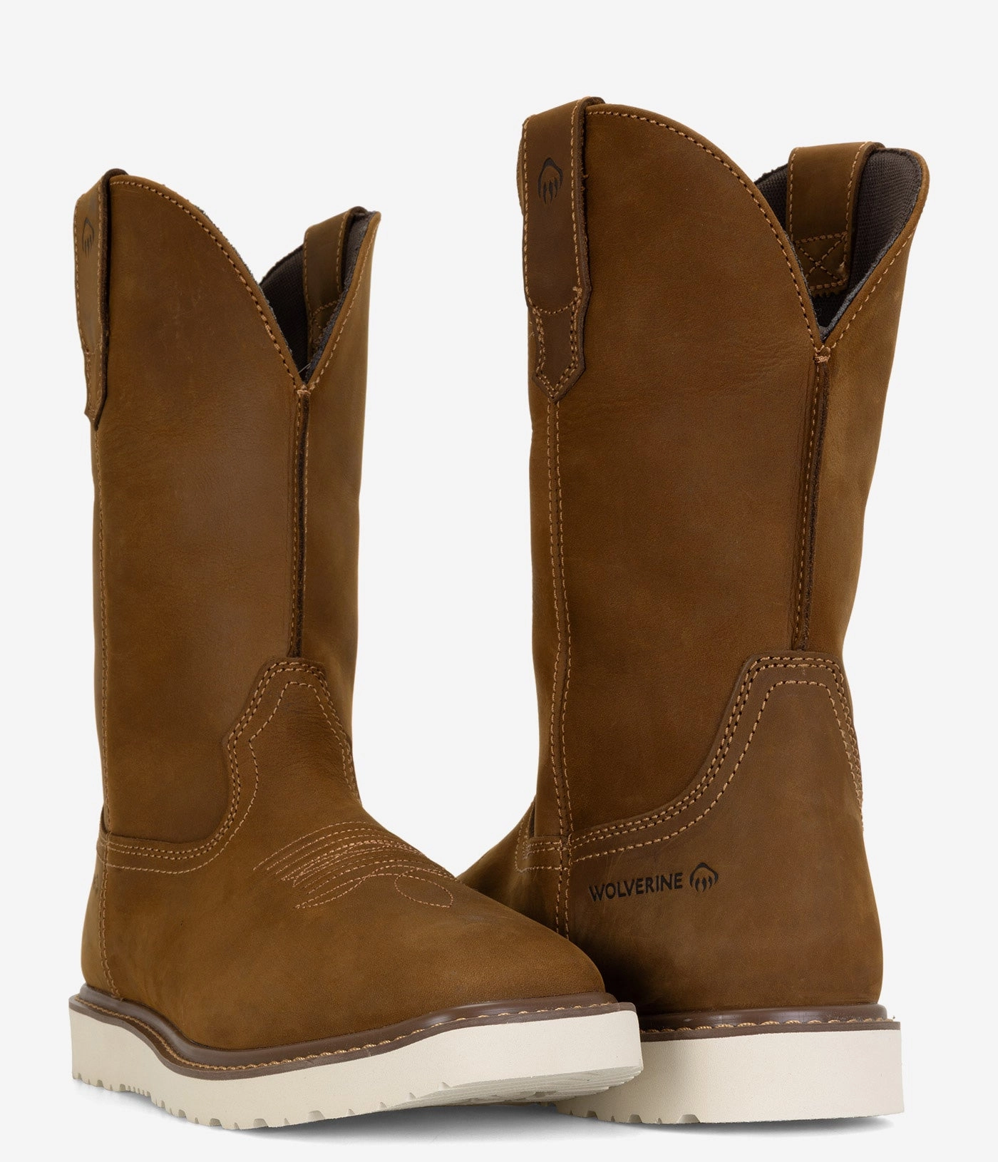 Wolverine Bronc Wedge Pull-On Work Wellington - Men Boho Boots