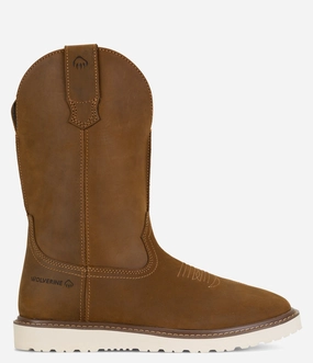 Wolverine Bronc Wedge Pull-On Work Wellington - Men Light Up Rain Boots