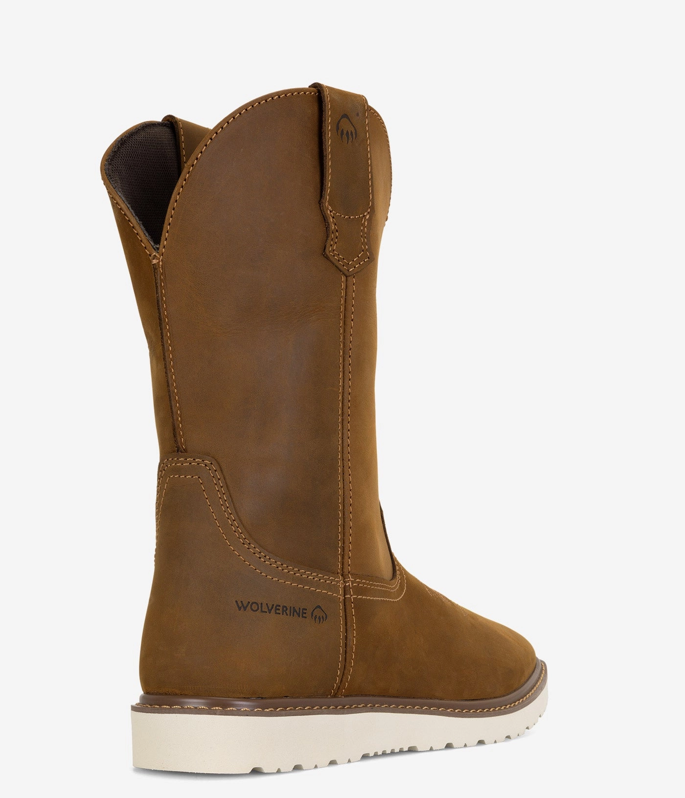 Horse Boots For Riding Wolverine Bronc Wedge Pull-On Work Wellington - Men