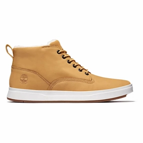 Grey Dress Boots Timberland Men's Davis Square Warm Waterproof Chukka Boot - Wheat
