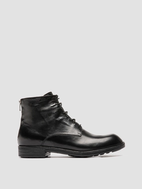 Boots And Slacks DIARY 010 - Black Leather Zipped Boots