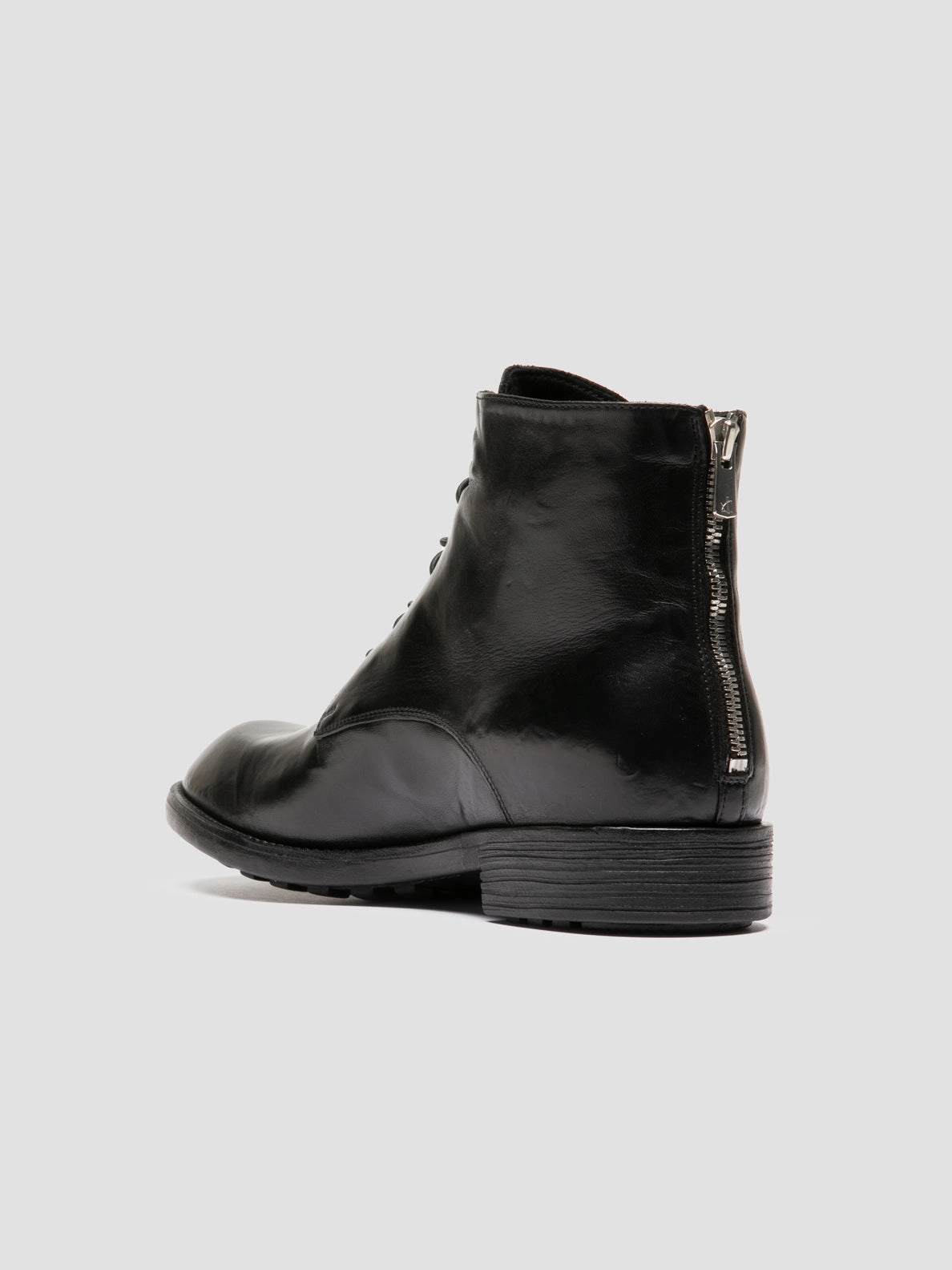 Sorel Heel Boots DIARY 010 - Black Leather Zipped Boots