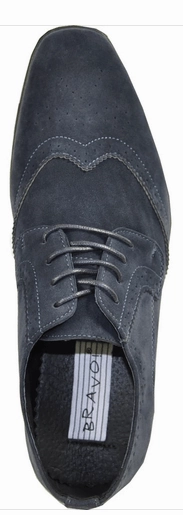 Watchman's Oxfords Bravo King-3 Faux Suede Wingtip Oxford