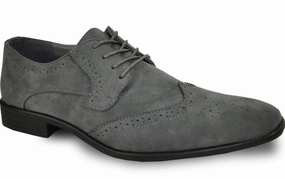 Bravo King-3 Faux Suede Wingtip Oxford Thick Sole Oxfords