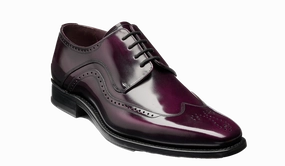 Hobbs Brogue Shoes Matt 2 - Aubergine Hi-Shine