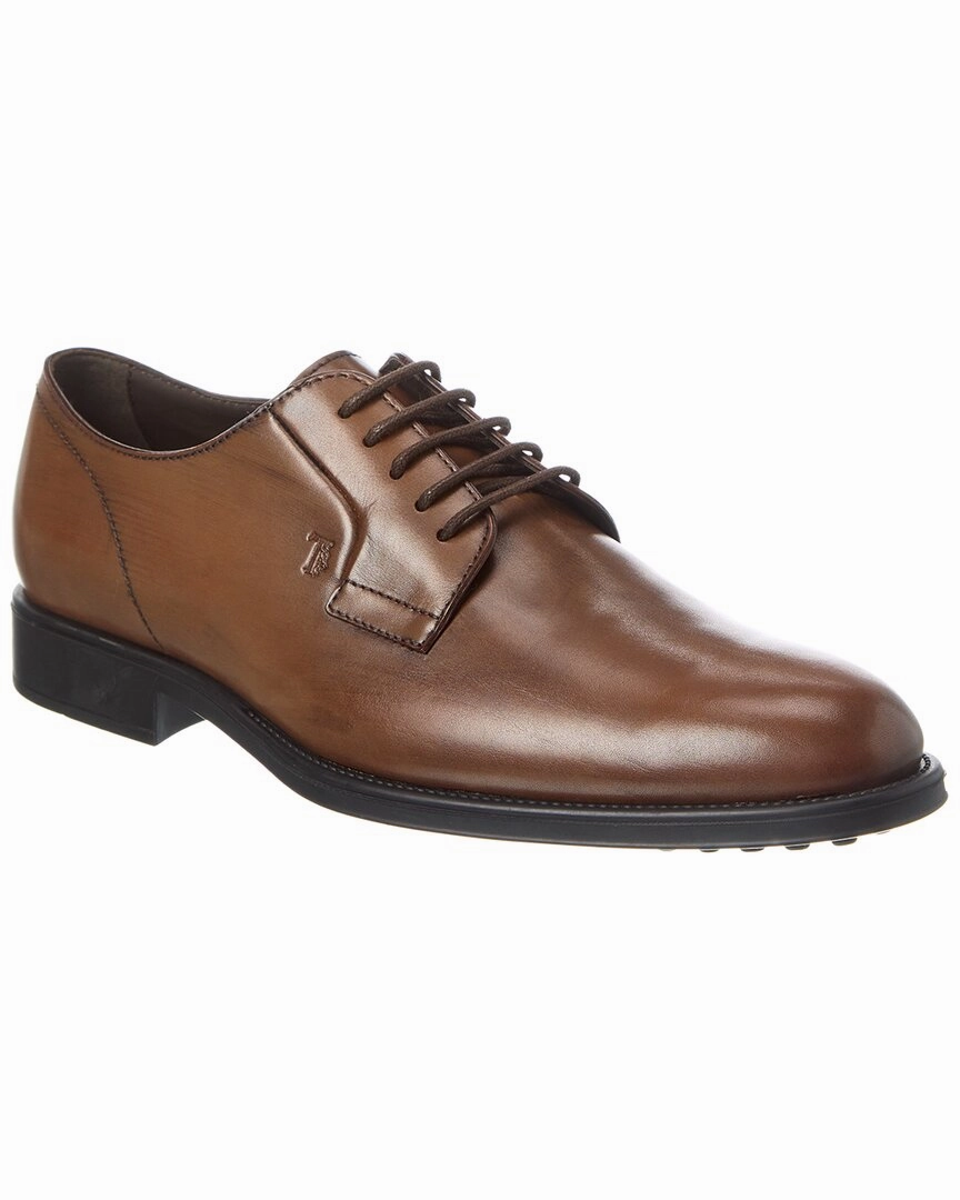TOD's Leather Oxford Loafers Or Oxfords With Suit