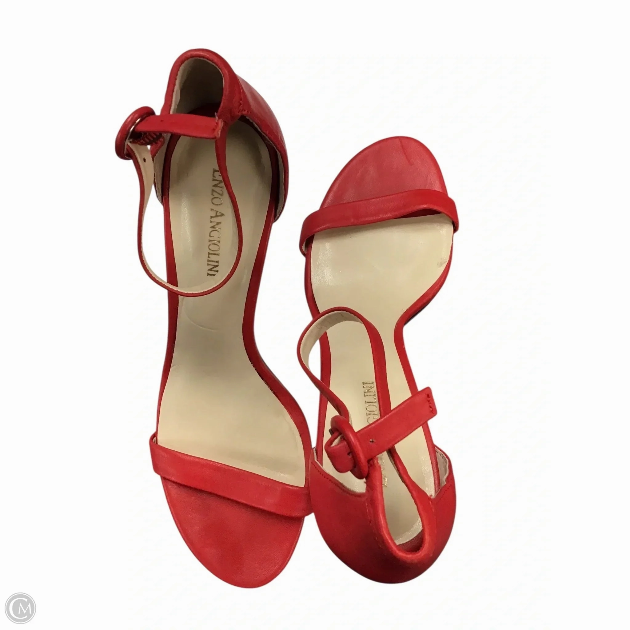 Celebrity Legs In High Heels Shoes Heels Kitten By Enzo Angiolini In Red, Size: 9