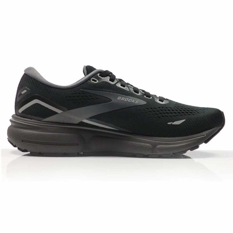 Best Running Shoe For High Arches Brooks Ghost 15 GTX Men's Running Shoe - Black/Blackened Pearl/Alloy