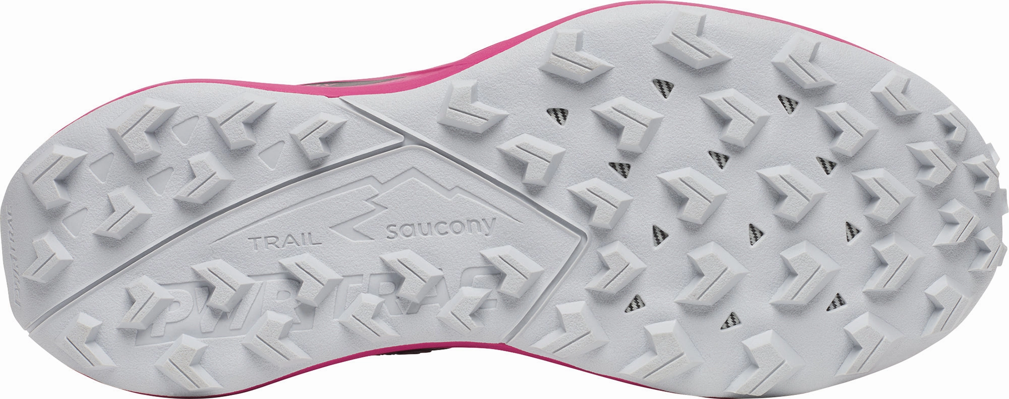 Saucony Peregrine 15 Womens Running Shoes - Pink Extra Wide Trail Shoes