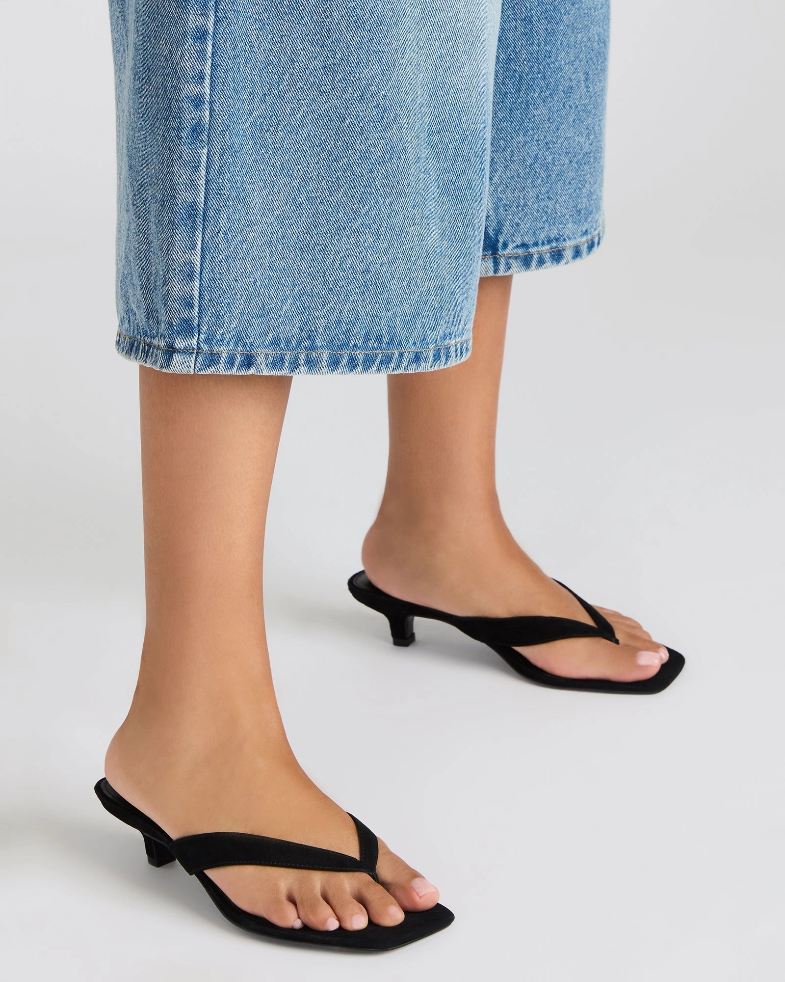 Boots Heels TRACIE BLACK SUEDE