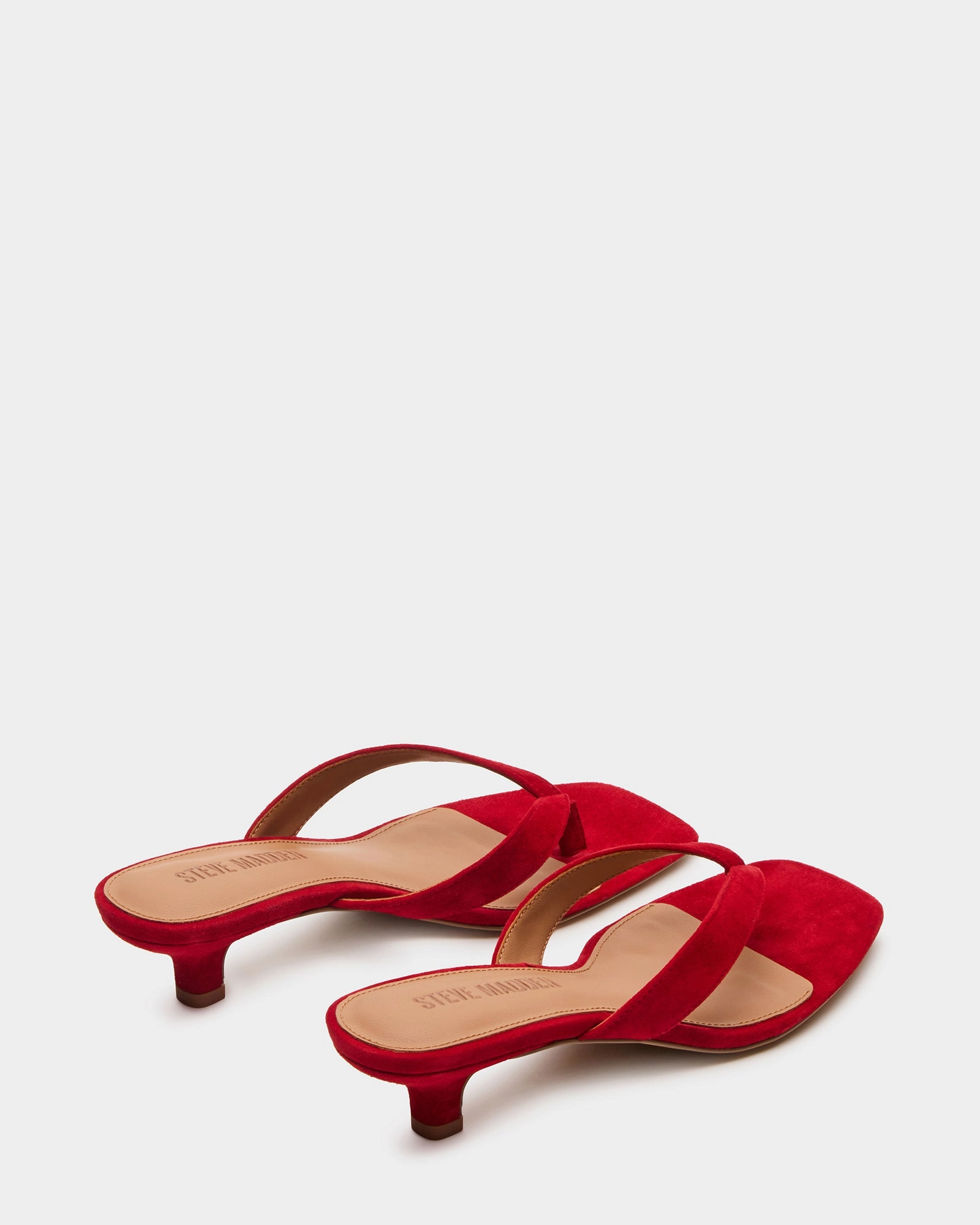 TRACIE RED SUEDE Platform Heel Mary Jane Shoes