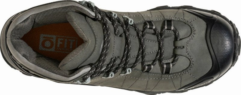 Best Hiking Boots With Wide Toe Box Oboz Men's Bridger Mid Waterproof - Charcoal