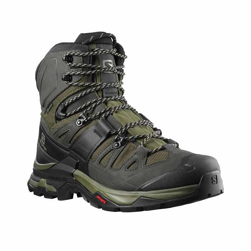 Best Amazon Hiking Boots Men's Salomon Quest 4 GORE-TEX Olive Night/Peat/Safari